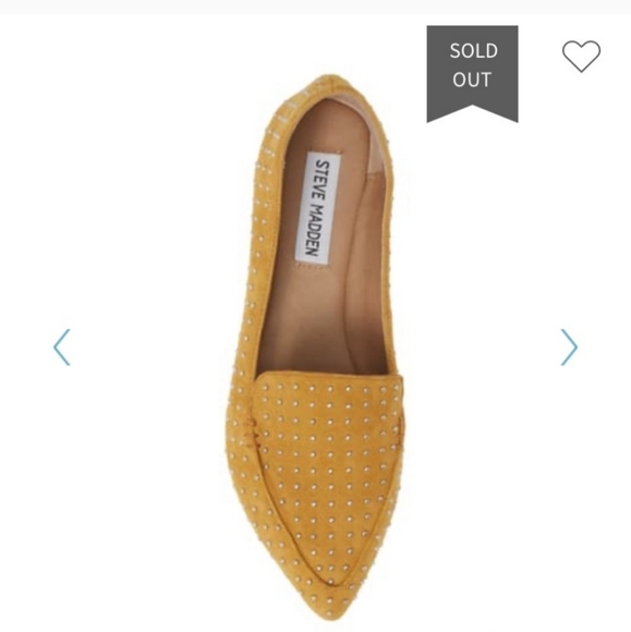 Steve Madden Shoes - Steve Madden Feathers Studded Suede Loafers 6.5